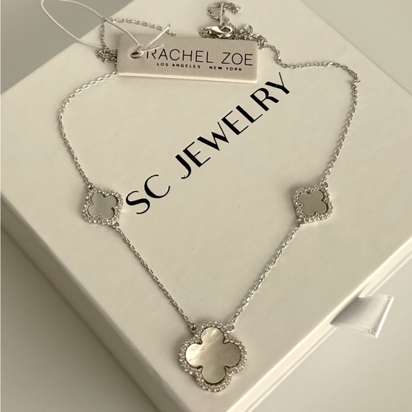 Silver Clover Necklace - Picture 6 of 6